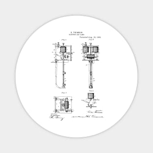 Electric Arc Lamp Vintage Patent Magnet